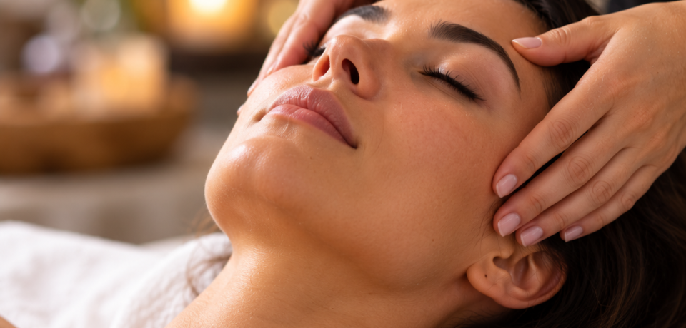 Massagem Relaxante nas Têmporas